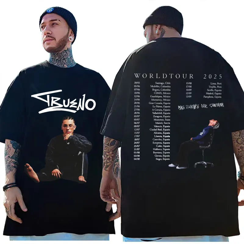 Rapper Trueno World Tour 2025 Merch T-shirt Men Women Clothing Fashion Hip Hop T Shirt High Quality Cotton Short Sleeve T-shirts
Rapper Trueno World Tour 2025 Merch T-shirt Men Women Clothing Fashion Hip Hop T Shirt High Quality Cotton Short Sleeve T-shirts