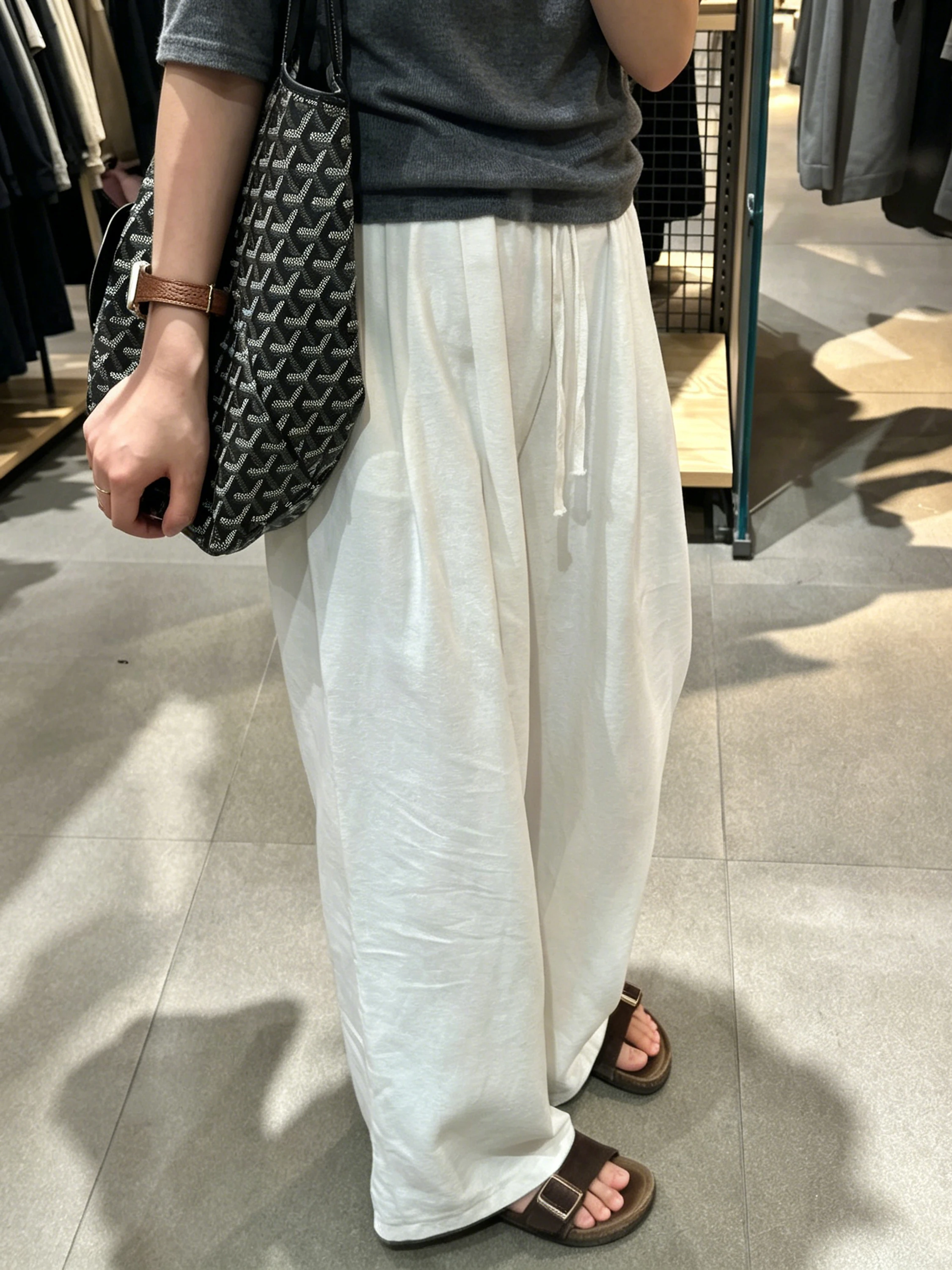Cotton Linen Loose Women's Summer Pants Thin Wide Leg Pants High Waist Straight Cut Floor Length Ice Silk Slimming Trousers
Cotton Linen Loose Women's Summer Pants Thin Wide Leg Pants High Waist Straight Cut Floor Length Ice Silk Slimming Trousers
