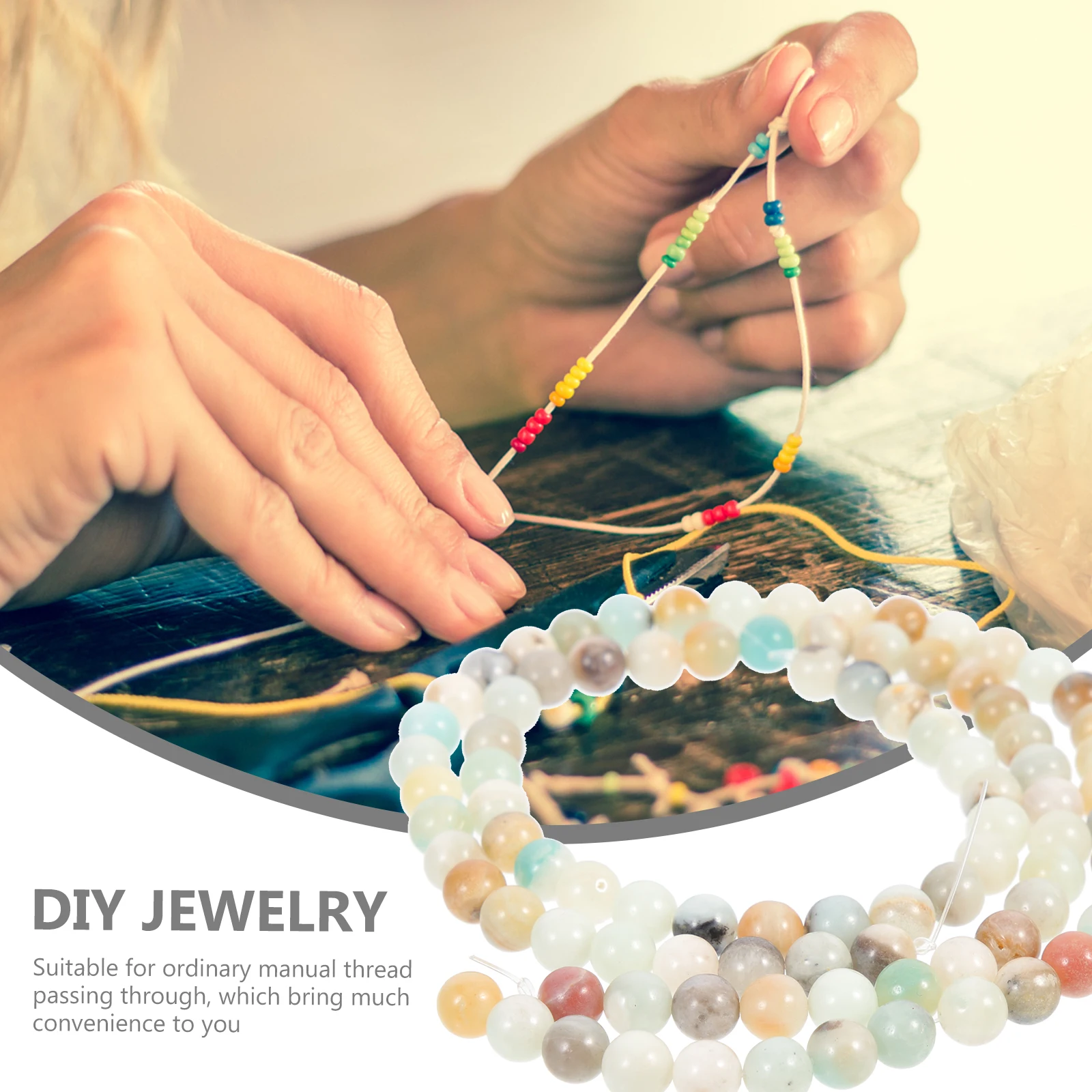 2 Strips Scattered Bead Accessories Flat Beads for Bracelets Making Delicate Jewelry Necklace
2 Strips Scattered Bead Accessories Flat Beads for Bracelets Making Delicate Jewelry Necklace