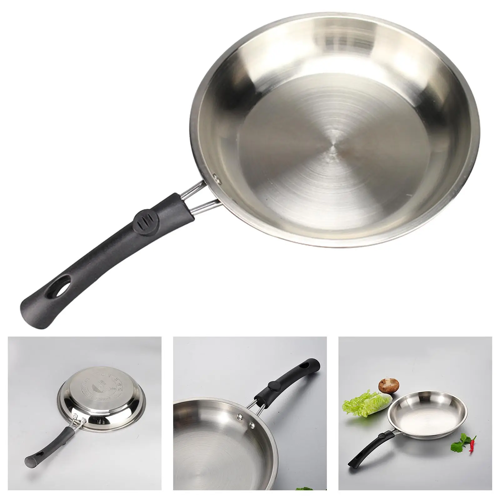Frying Pan Easy Clean Comfortable Grip Multiuse Kitchen Deep Fryer Cooking Pot Wok for Home Restaurant Kitchen Hotel Picnic 
Frying Pan Easy Clean Comfortable Grip Multiuse Kitchen Deep Fryer Cooking Pot Wok for Home Restaurant Kitchen Hotel Picnic