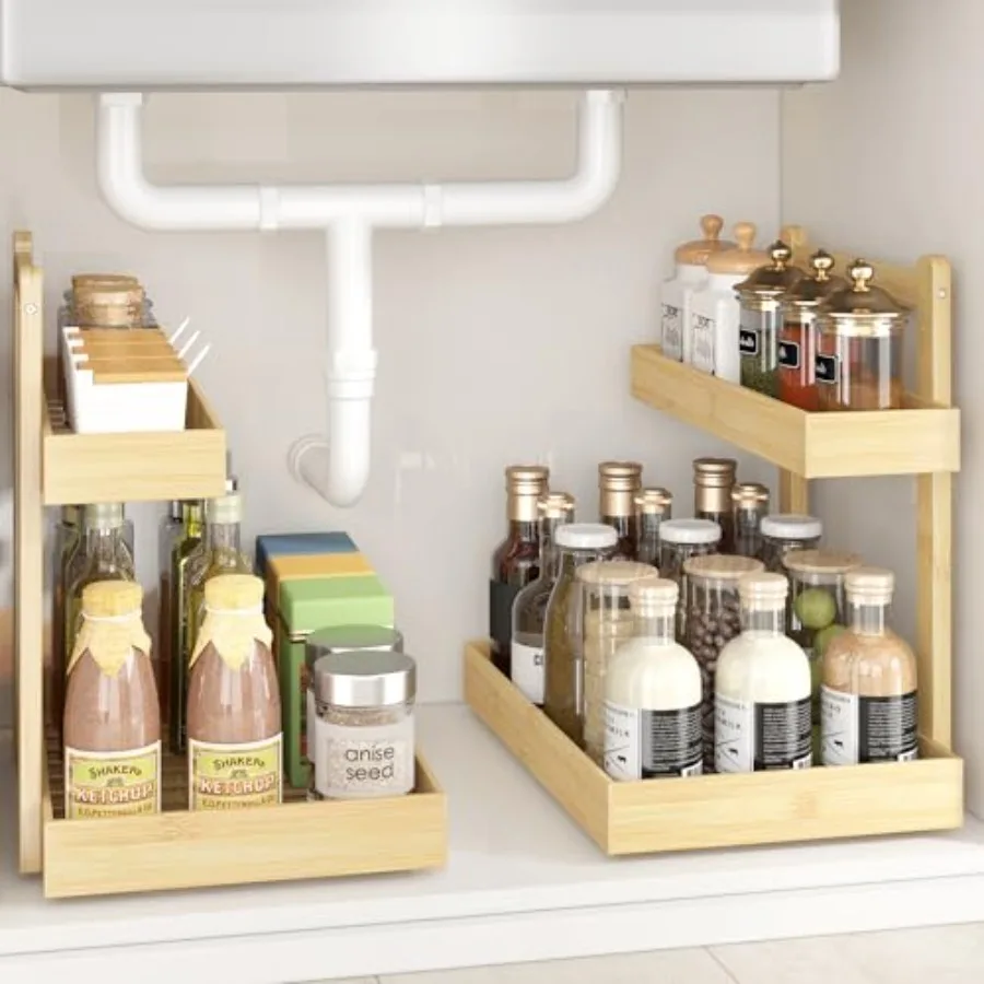 Under Sink Organizer - -Tier Pull Out Cabinet Organizer Vertical Slide Out Sink Shelf Storage Shelves for Multi-Purpose Bath Ki
Under Sink Organizer - -Tier Pull Out Cabinet Organizer Vertical Slide Out Sink Shelf Storage Shelves for Multi-Purpose Bath Ki