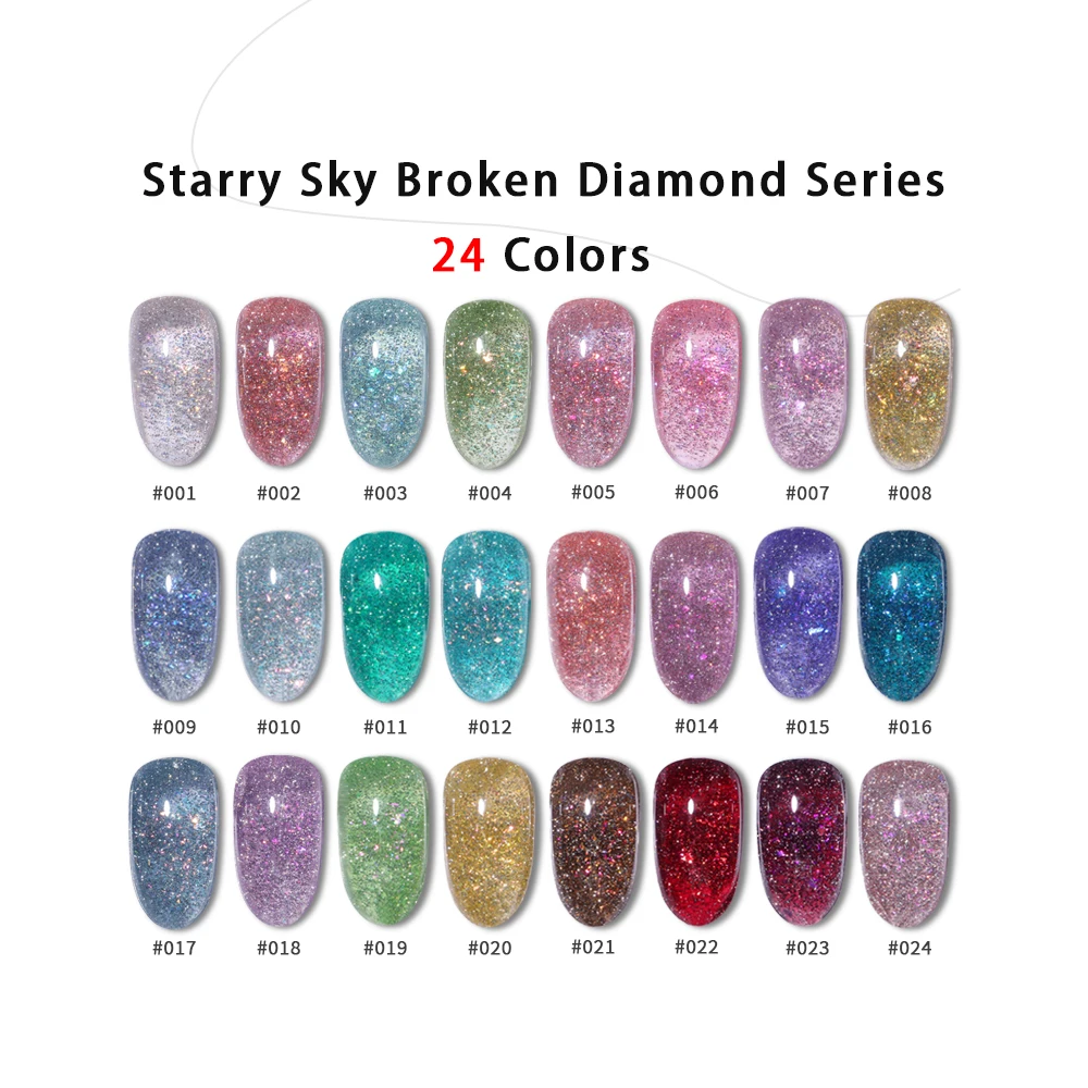 Vendeeni 24-цветный блестящий гель-лак для ногтей с бриллиантами Soak Off UV LED Fantasy Starry Sky Гель-лак для дизайна ногтей Гель-лак
Vendeeni 24-цветный блестящий гель-лак для ногтей с бриллиантами Soak Off UV LED Fantasy Starry Sky Гель-лак для дизайна ногтей Гель-лак