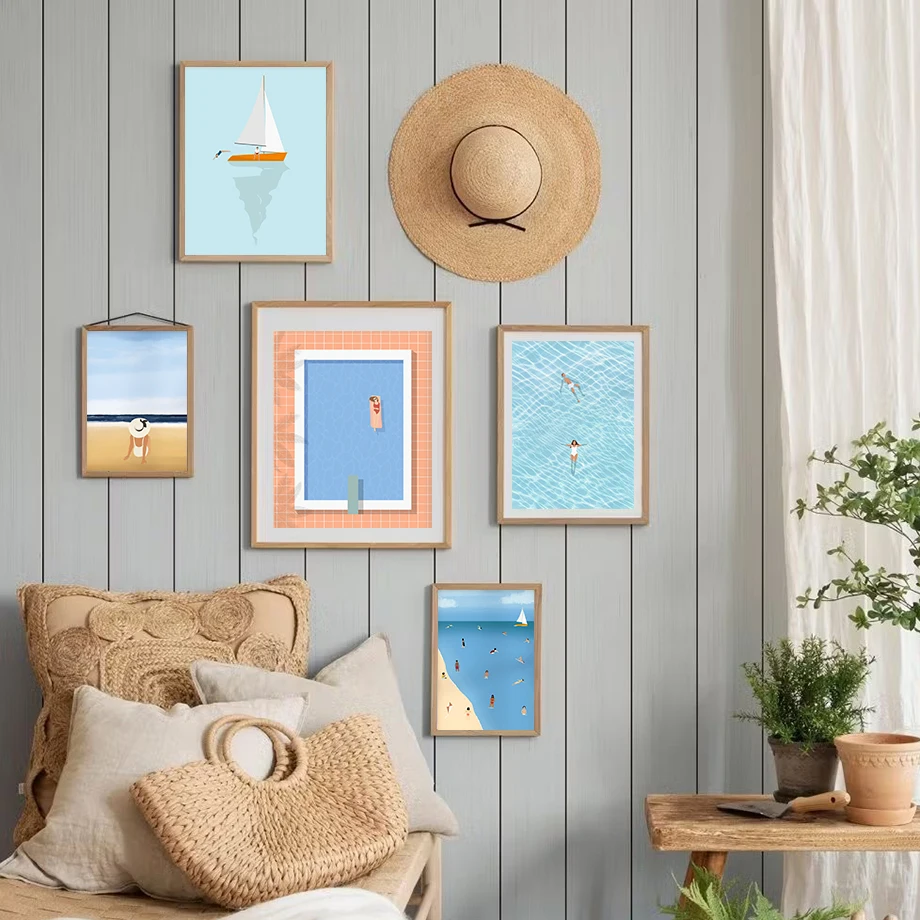 Summer Poster Pool House Decor Retro Swimming Pool Minimalist Wall Art Canvas Painting Nordic Poster Home Living Room Decor
Summer Poster Pool House Decor Retro Swimming Pool Minimalist Wall Art Canvas Painting Nordic Poster Home Living Room Decor