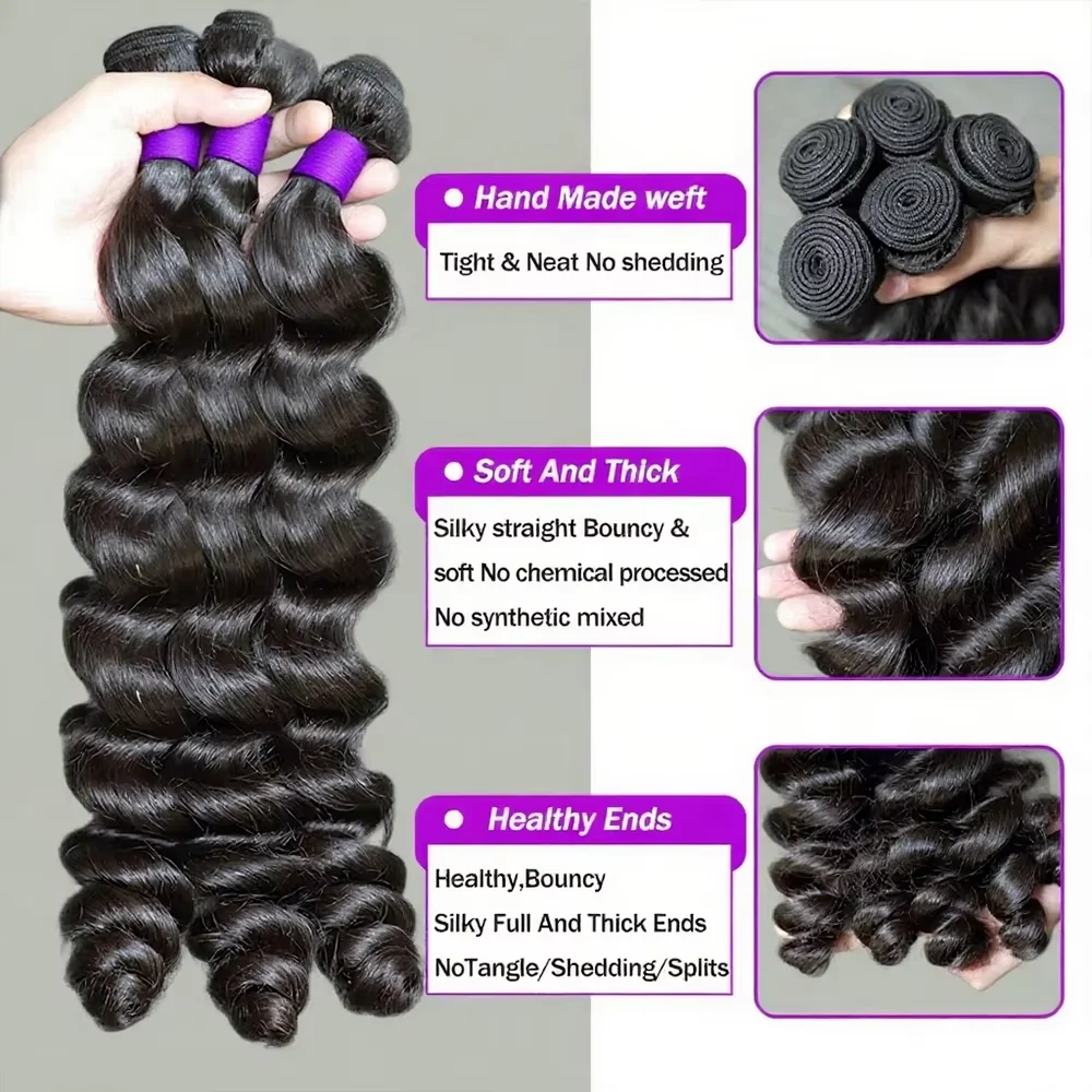 18-32 Inches Loose Wave Bundle Brazilian Human Hair Weave Bundles 1/3/4 Bundles Deal Top Quality Water Wave Extensions Wholesale
18-32 Inches Loose Wave Bundle Brazilian Human Hair Weave Bundles 1/3/4 Bundles Deal Top Quality Water Wave Extensions Wholesale