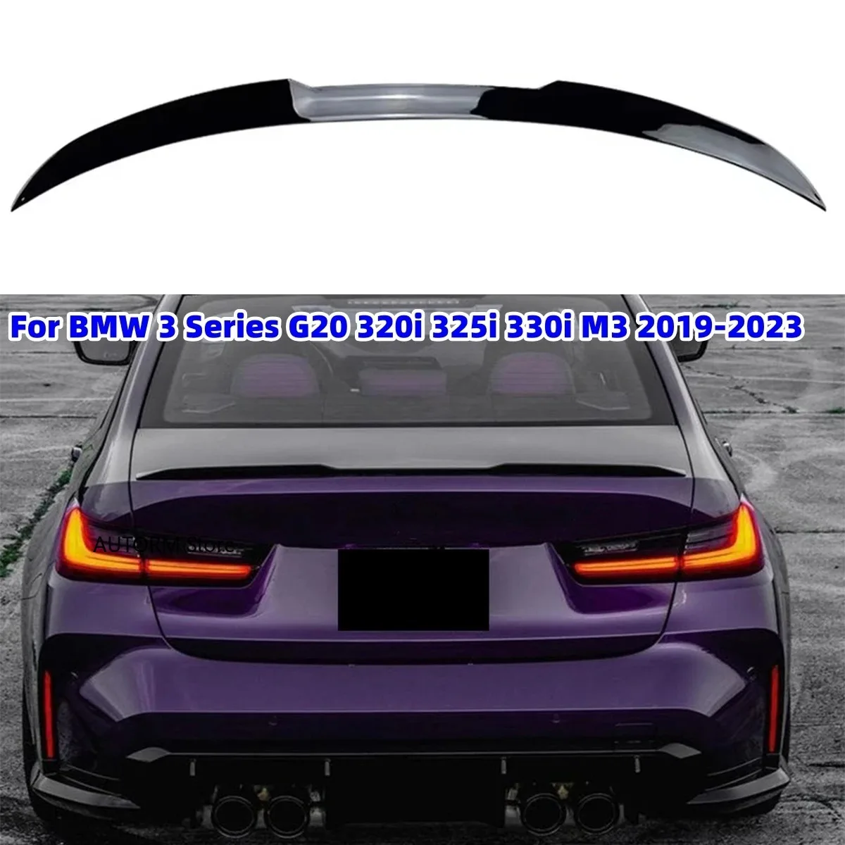 For BMW 3 Series G20 320i 325i 330i M3 2019-2023 Rear Wing Tail Fixed Wings Spoiler Car Trunk Roof Lid Spoiler
For BMW 3 Series G20 320i 325i 330i M3 2019-2023 Rear Wing Tail Fixed Wings Spoiler Car Trunk Roof Lid Spoiler