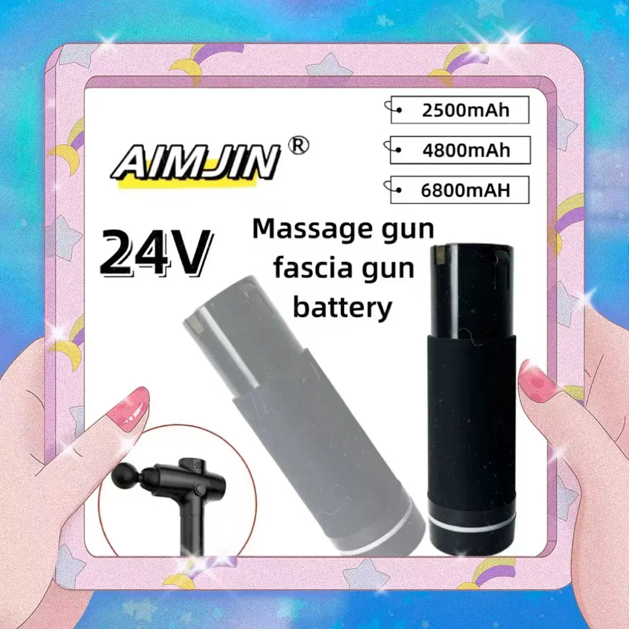 large capacity 24V 2500/4500/6800mAh Rechargeable Li-ion Battery For Replacement Massage Gun Fascia
large capacity 24V 2500/4500/6800mAh Rechargeable Li-ion Battery For Replacement Massage Gun Fascia