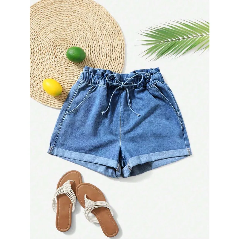 2026 Paperbag Waist Roll Hem Denim Shorts
2026 Paperbag Waist Roll Hem Denim Shorts