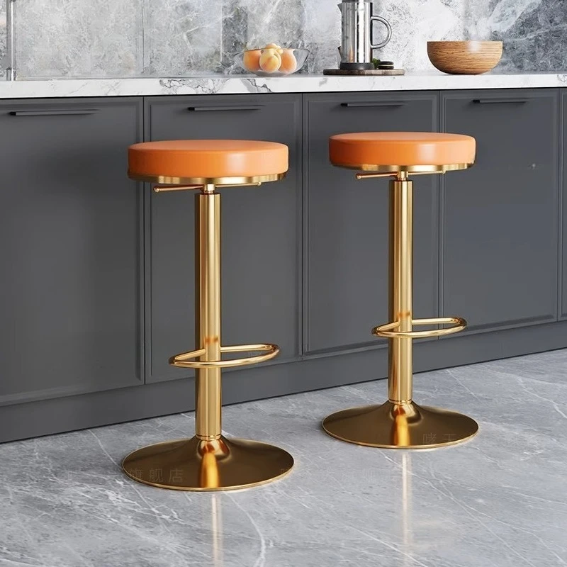 Adjustable Swivel Bar Stool Nordic Minimalist High Stool Luxury Leather Counter Chair Fashionable Bar Furniture for Commercial
Adjustable Swivel Bar Stool Nordic Minimalist High Stool Luxury Leather Counter Chair Fashionable Bar Furniture for Commercial