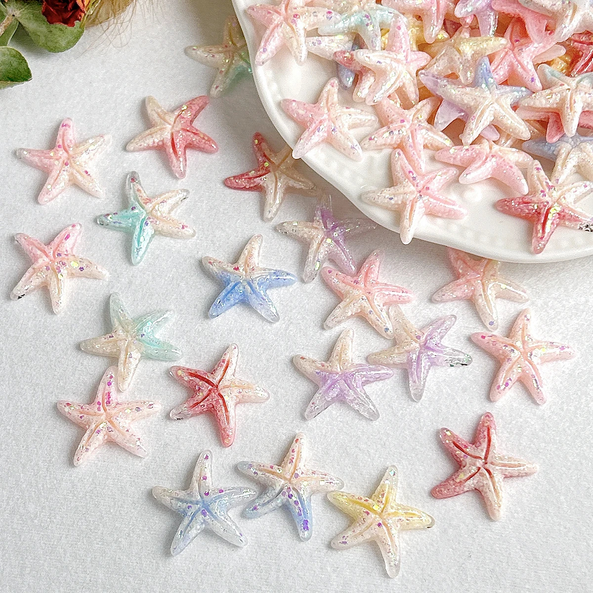 20PCS Gradient Colored Glitter Starfish Nail Charms 3D Luminous Ocean Style Resin Starfish Nail Art Decorations DIY Summer Nails
20PCS Gradient Colored Glitter Starfish Nail Charms 3D Luminous Ocean Style Resin Starfish Nail Art Decorations DIY Summer Nails