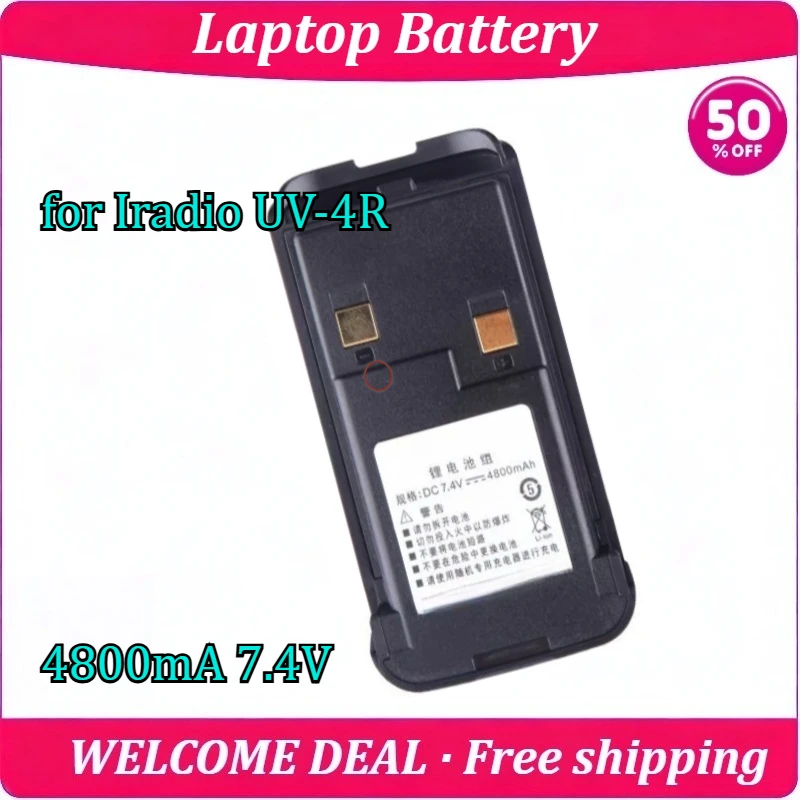 New 7.4V 4800mAh for Iradio Walkie Talkie UV-4R Long Battery Life High Quality
New 7.4V 4800mAh for Iradio Walkie Talkie UV-4R Long Battery Life High Quality