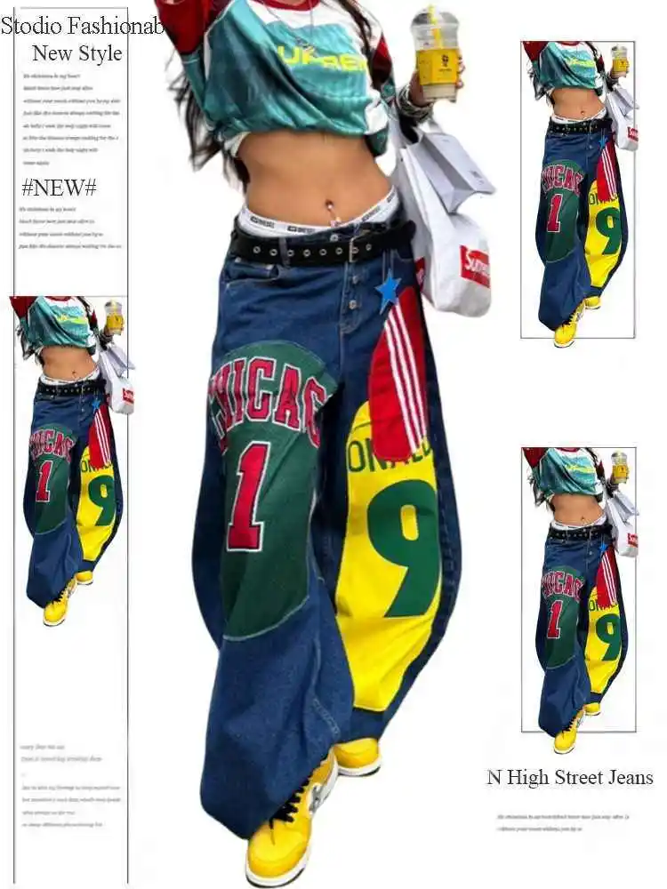 Осень-зима 202, женские джинсовые брюки, мужские уличные брюки Y2K, мешковатые джинсы с низкой посадкой, японский винтажный широкий ковбойский Harajuku Grunge
Осень-зима 202, женские джинсовые брюки, мужские уличные брюки Y2K, мешковатые джинсы с низкой посадкой, японский винтажный широкий ковбойский Harajuku Grunge