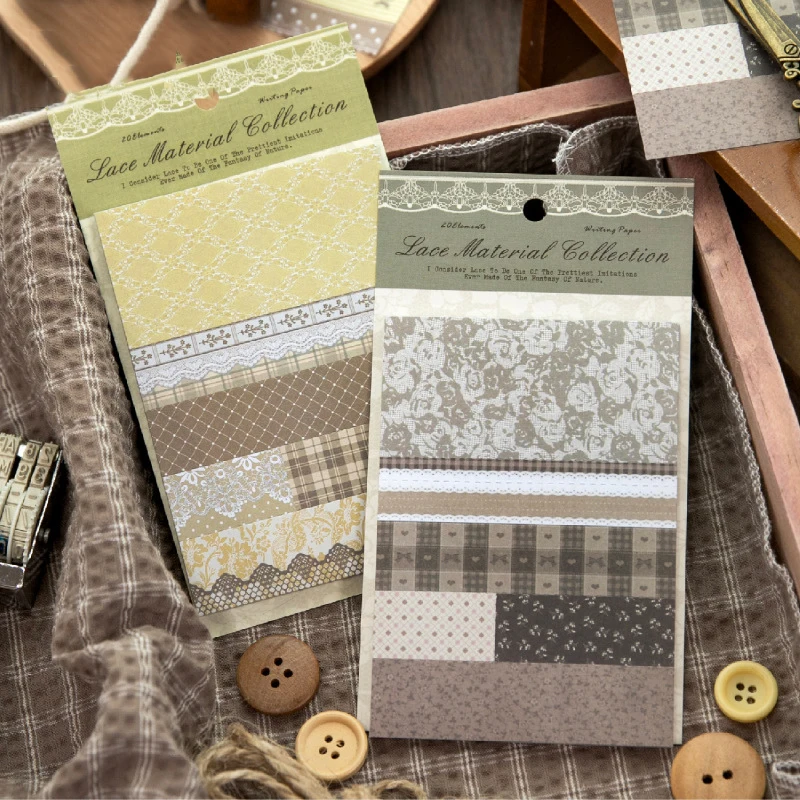 Lace Dream Series Vintage Lace Flower Landscape Memo Pad Creative DIY Junk Journal Material Collage Scrapbooking Stationery
Lace Dream Series Vintage Lace Flower Landscape Memo Pad Creative DIY Junk Journal Material Collage Scrapbooking Stationery