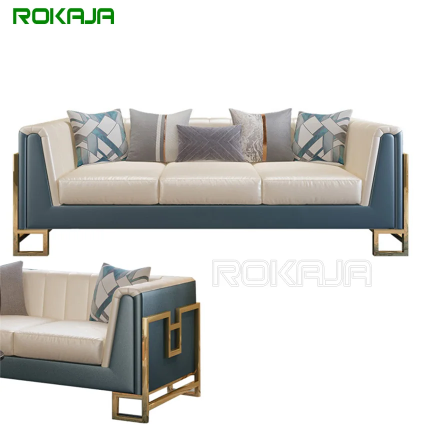 Italian Design Luxury Leather Sofa Modern Living Room Hotel Lobby Sofa Set ROKAJA Foshan Furniture
Italian Design Luxury Leather Sofa Modern Living Room Hotel Lobby Sofa Set ROKAJA Foshan Furniture