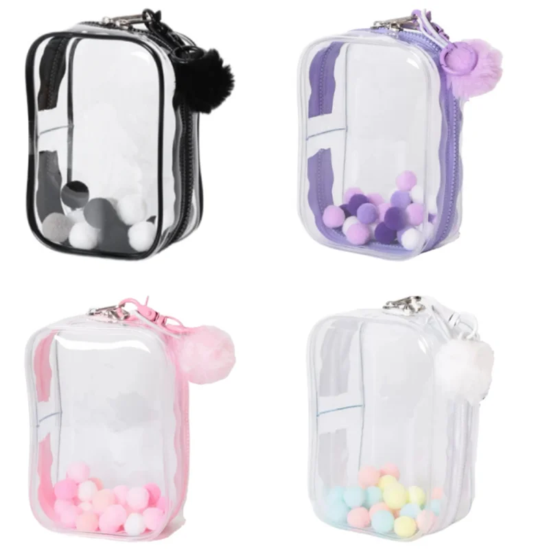 Clear Figure Display Bag with Keychain Hairball for 14cm Doll Positive Doll Storage Bag Pouch Keychain Charms for Building Block
Clear Figure Display Bag with Keychain Hairball for 14cm Doll Positive Doll Storage Bag Pouch Keychain Charms for Building Block
