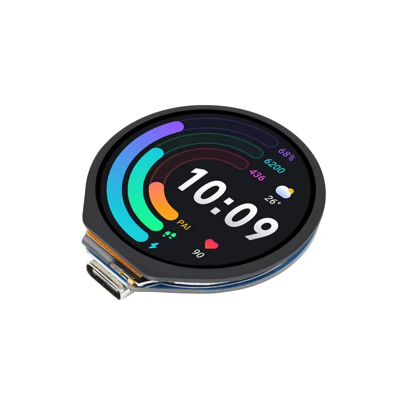 RP2040 Microcontroller Development Board, with 1.28inch Round Touch LCD, Compact Size, Accelerometer and Gyroscope Sensor
RP2040 Microcontroller Development Board, with 1.28inch Round Touch LCD, Compact Size, Accelerometer and Gyroscope Sensor