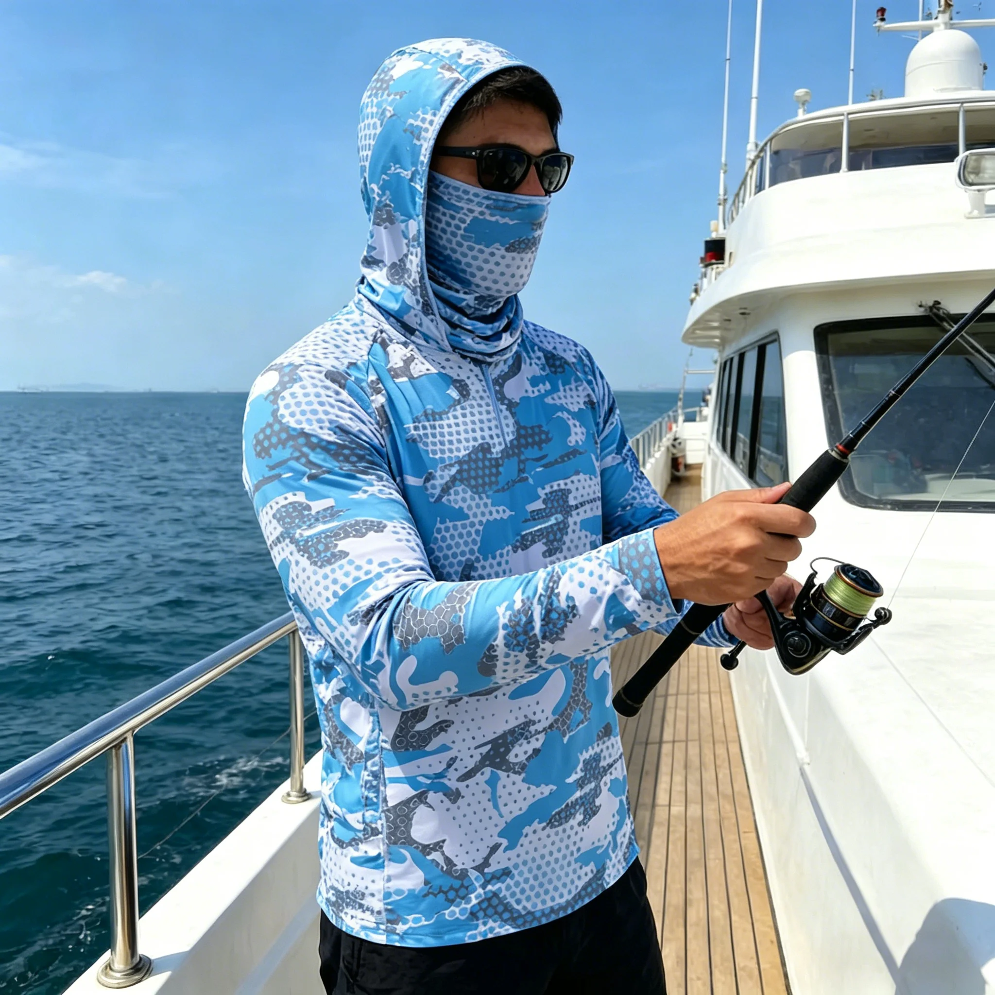 UPF 50+ Unisex Camo Fishing Hoodies UV Protection Quick Dry Fish Shirts with Face Mask Breathable Long Sleeve for Fishing Boatin
UPF 50+ Unisex Camo Fishing Hoodies UV Protection Quick Dry Fish Shirts with Face Mask Breathable Long Sleeve for Fishing Boatin