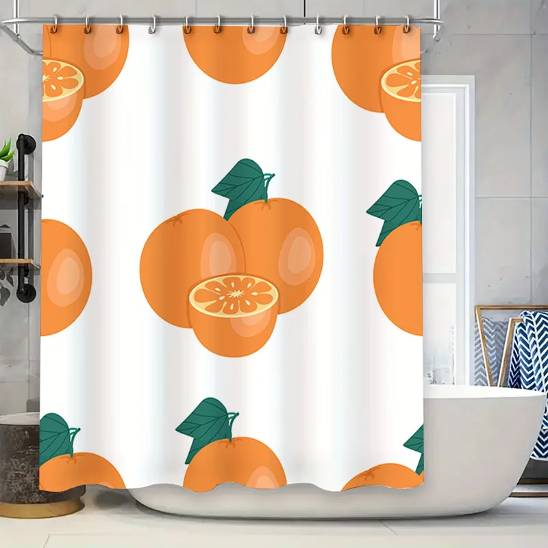 New Design Shower Curtain Fabric Waterproof Bathroom Decor with Orange Fruit Print 3D Printed Shower Curtains White Color Home D
New Design Shower Curtain Fabric Waterproof Bathroom Decor with Orange Fruit Print 3D Printed Shower Curtains White Color Home D