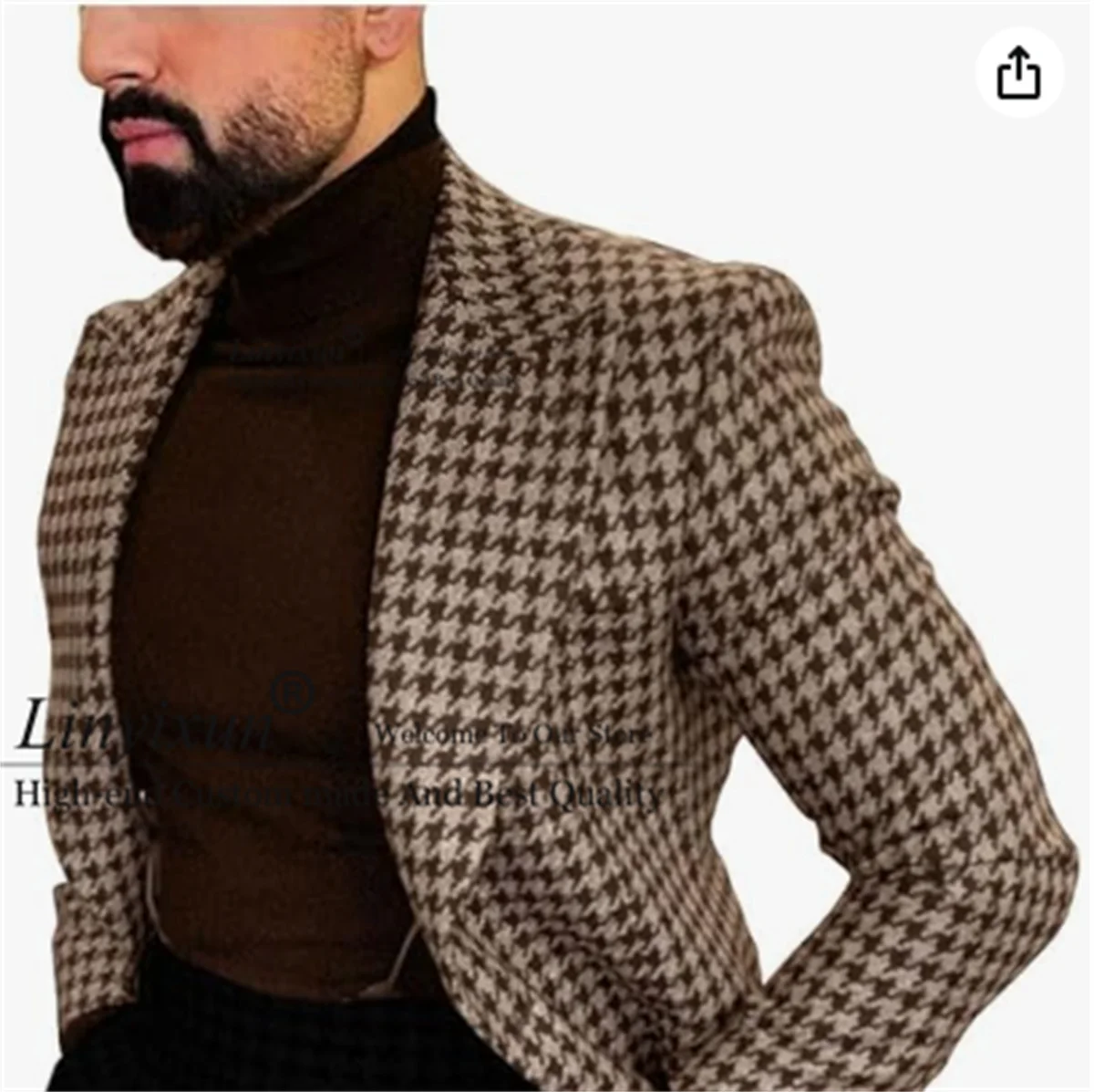 Houndstooth Dogstooth Men Suits 2 Pieces Sets Dinner Groom Prom Party Tuxedos Customized Slim Fit Business Male Office Blazers
Houndstooth Dogstooth Men Suits 2 Pieces Sets Dinner Groom Prom Party Tuxedos Customized Slim Fit Business Male Office Blazers