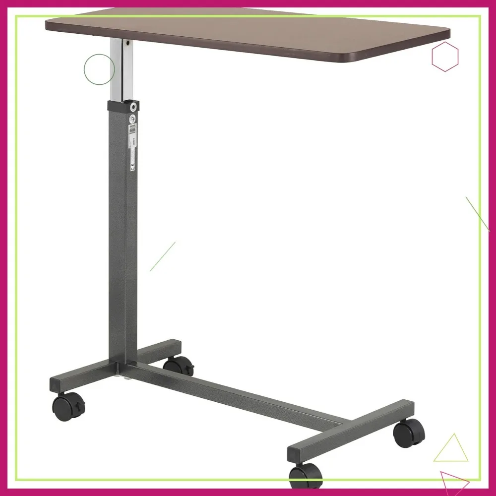 Adjustable Overbed Table with Wheels for Hospital or Home Use, Secure Height Adjustment, Silver Vein
Adjustable Overbed Table with Wheels for Hospital or Home Use, Secure Height Adjustment, Silver Vein
