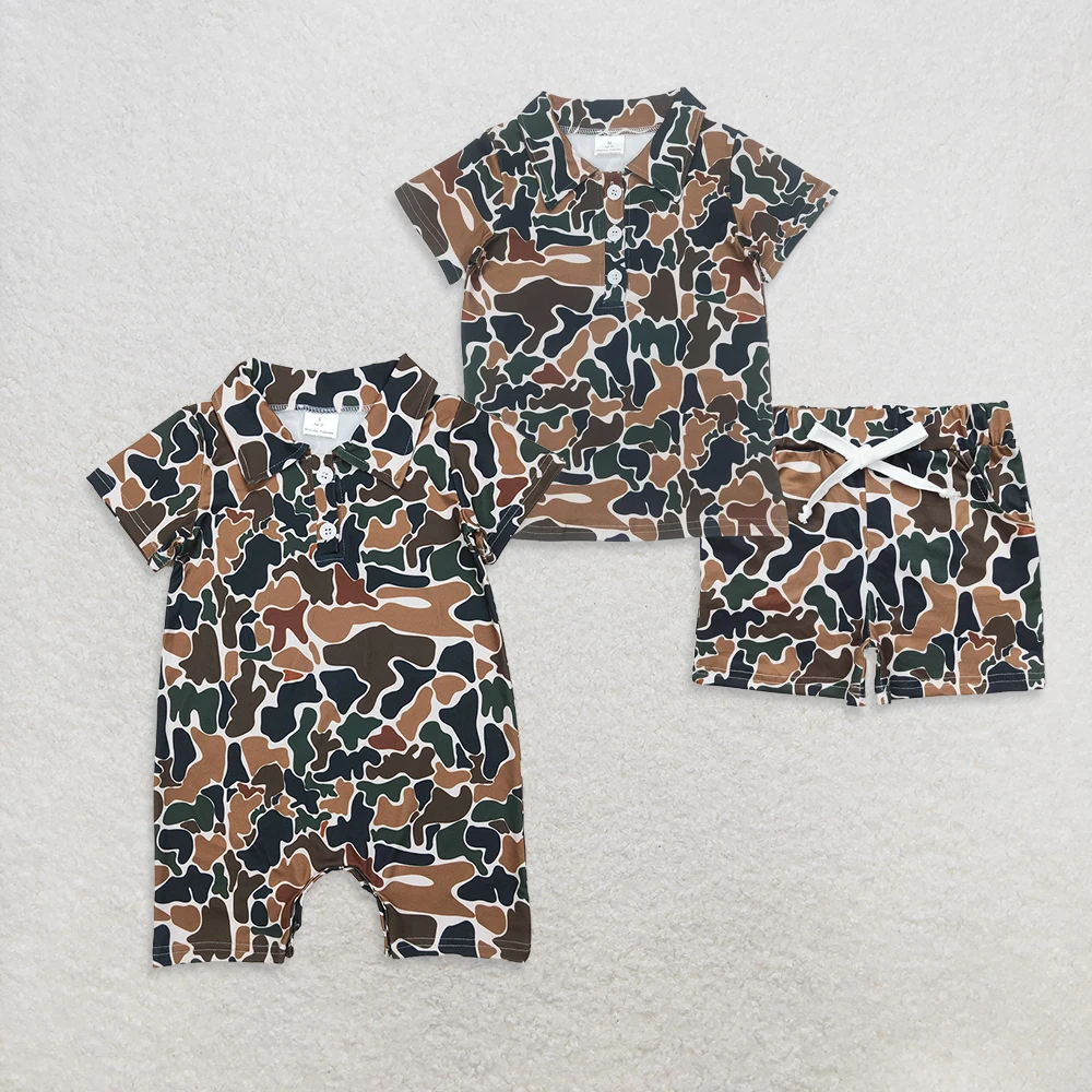 Sibling Brown Camouflage Baby Boys Polo Shirt with Button Short Sleeve Top And Shorts Set with Pockets for Toddlers
Sibling Brown Camouflage Baby Boys Polo Shirt with Button Short Sleeve Top And Shorts Set with Pockets for Toddlers