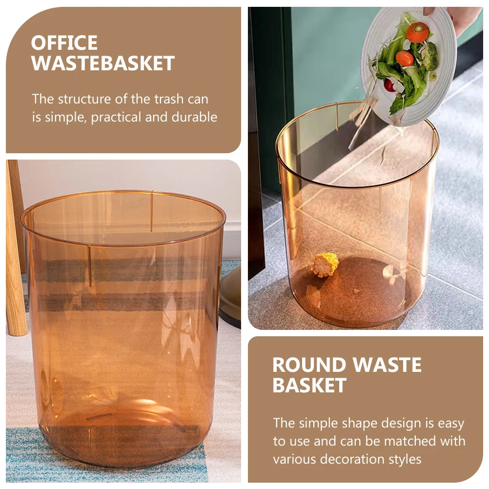Large Household Trash Can Garbage Bin PET Material Office Wastebasket Transparent Debris Storage Container for Bathroom
Large Household Trash Can Garbage Bin PET Material Office Wastebasket Transparent Debris Storage Container for Bathroom