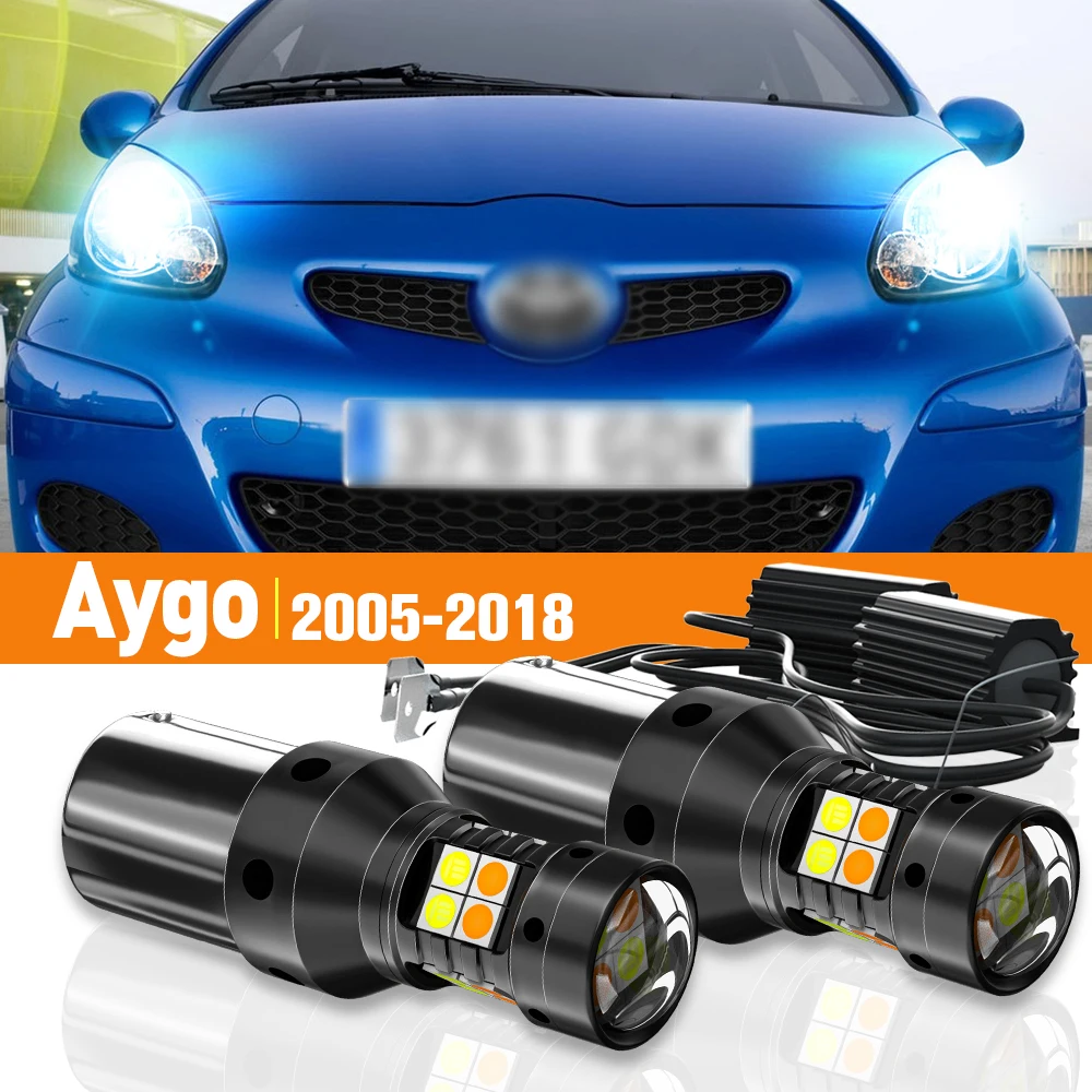 2pcs LED Dual Mode Turn Signal+Daytime Running Light DRL For Toyota Aygo 2005-2018 2010 2011 2012 2013 2014 Accessories Canbus
2pcs LED Dual Mode Turn Signal+Daytime Running Light DRL For Toyota Aygo 2005-2018 2010 2011 2012 2013 2014 Accessories Canbus