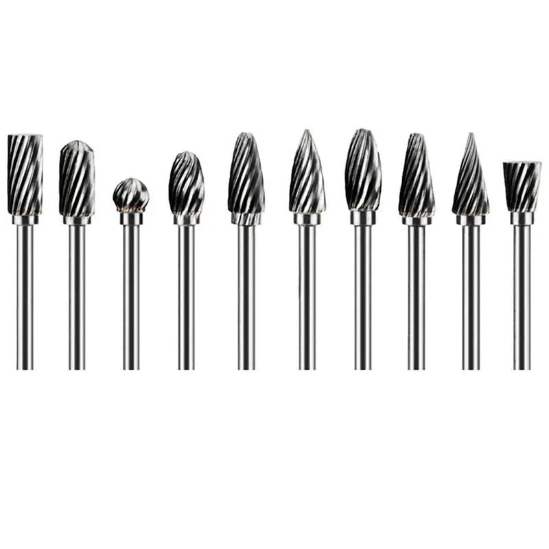 ABNM Carbide File 3X6 Metal Electric Grinding Head Woodworking Carving Single Groove File 10 Pieces Mini Drill Set
ABNM Carbide File 3X6 Metal Electric Grinding Head Woodworking Carving Single Groove File 10 Pieces Mini Drill Set