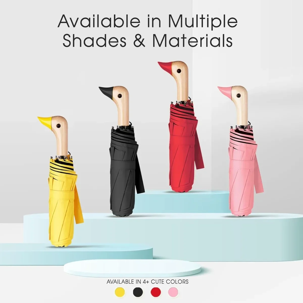 Веселый зонт от дождя с деревянной ручкой и утиной головой, удобный складной зонт от солнца с черным УФ-покрытием, зонтик от ультрафиолета PH340
Веселый зонт от дождя с деревянной ручкой и утиной головой, удобный складной зонт от солнца с черным УФ-покрытием, зонтик от ультрафиолета PH340