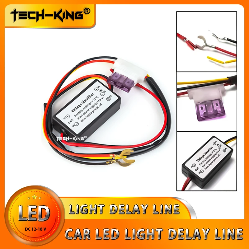 TECH KING 1PCS DRL controller LED daytime running light relay harness dimmer Automotive 12-18V fog lamp controller delay line
TECH KING 1PCS DRL controller LED daytime running light relay harness dimmer Automotive 12-18V fog lamp controller delay line