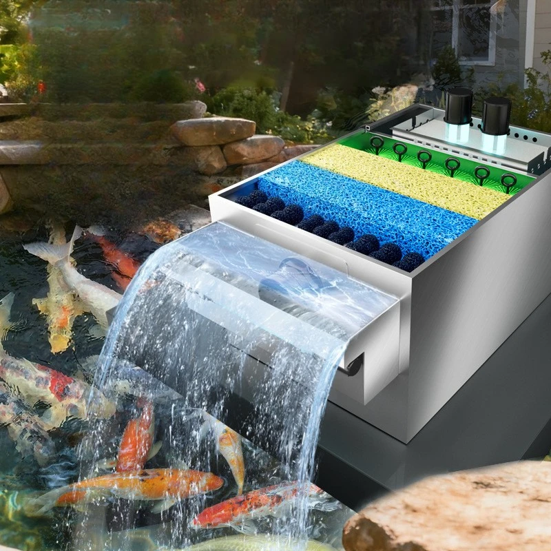 Large Filter Box Water Purification Equipment Stainless Steel Fish Pond Filter External Water Circulation Filtration System
Large Filter Box Water Purification Equipment Stainless Steel Fish Pond Filter External Water Circulation Filtration System