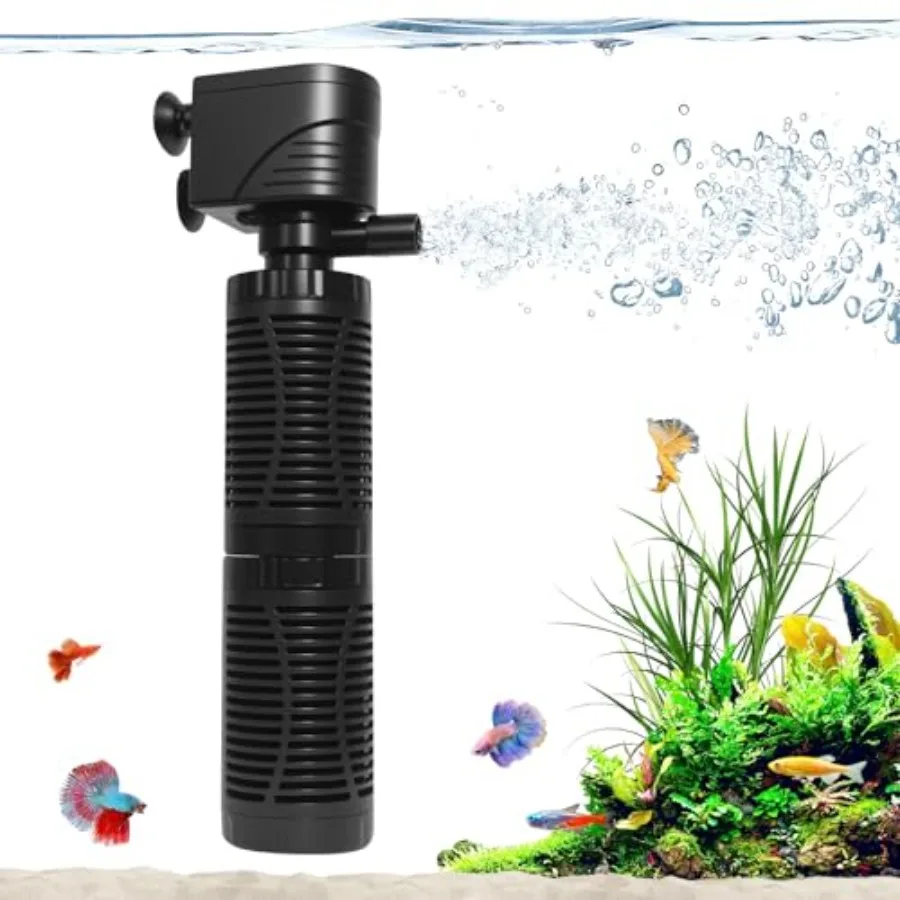 Погружной фильтр для аквариума 20 Вт для емкостей 50-120 галлонов, бесшумная работа, внутренний насос, энергоэффективный, простая установка
Погружной фильтр для аквариума 20 Вт для емкостей 50-120 галлонов, бесшумная работа, внутренний насос, энергоэффективный, простая установка