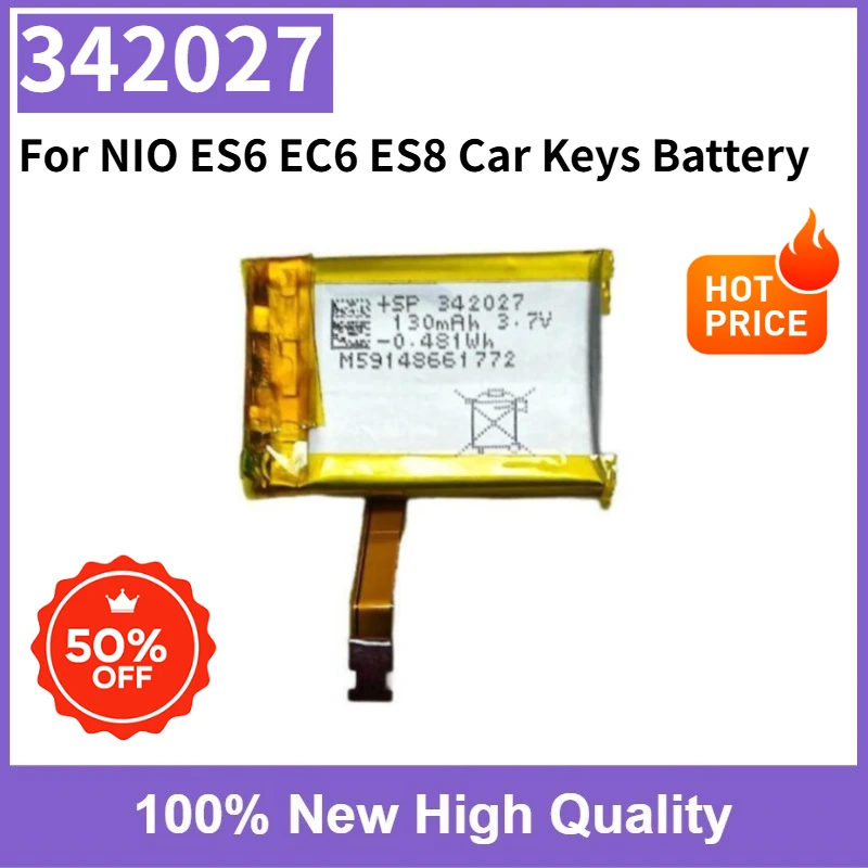 New High Quality 342027 for NIO ES6 EC6 ES8 Car Keys Battery
New High Quality 342027 for NIO ES6 EC6 ES8 Car Keys Battery
