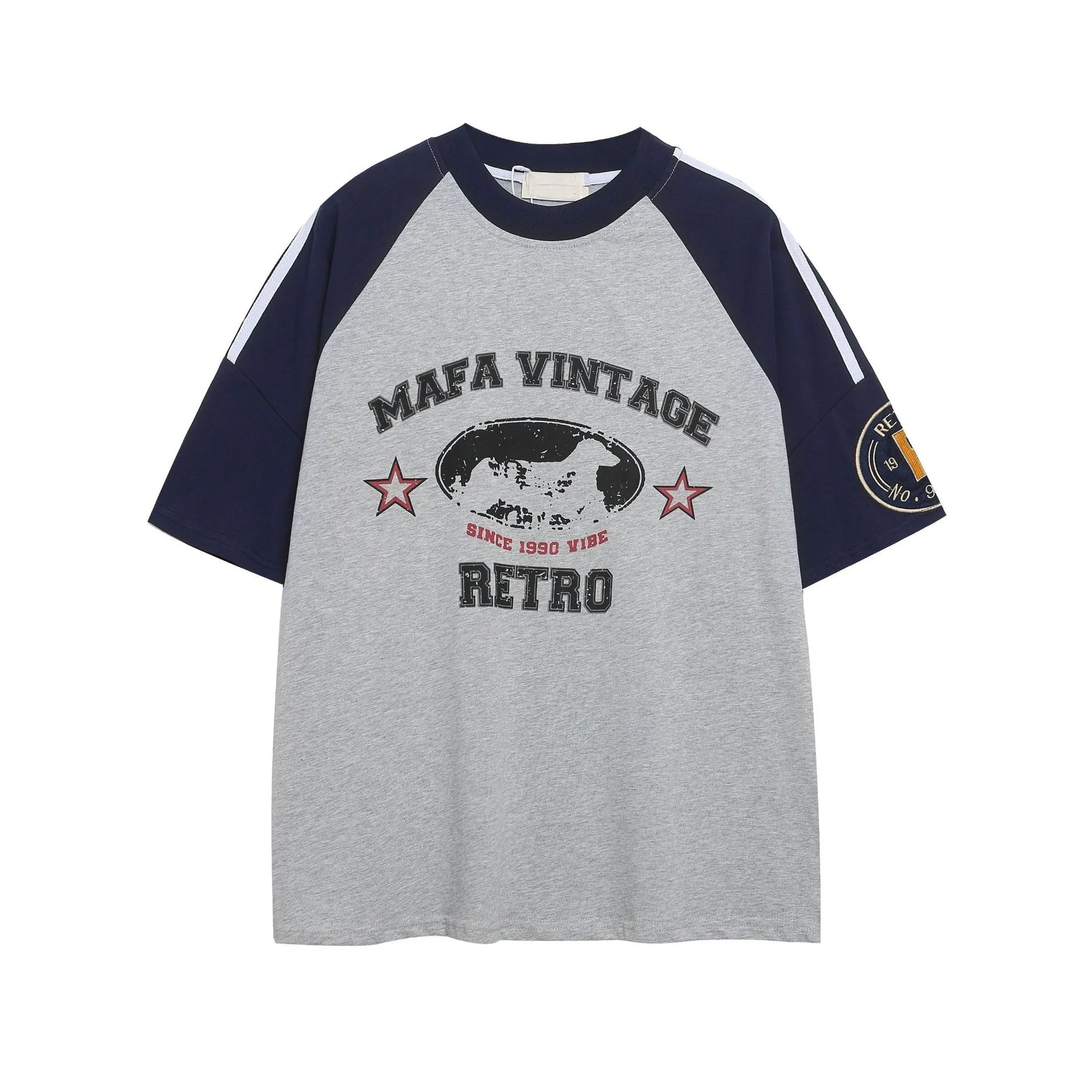 Vintage Print TShirt Men Streetwear Harajuku Patchwork Casual Tees Tops Summer Oversized Cotton Short Sleeve T-Shirts Male
Vintage Print TShirt Men Streetwear Harajuku Patchwork Casual Tees Tops Summer Oversized Cotton Short Sleeve T-Shirts Male
