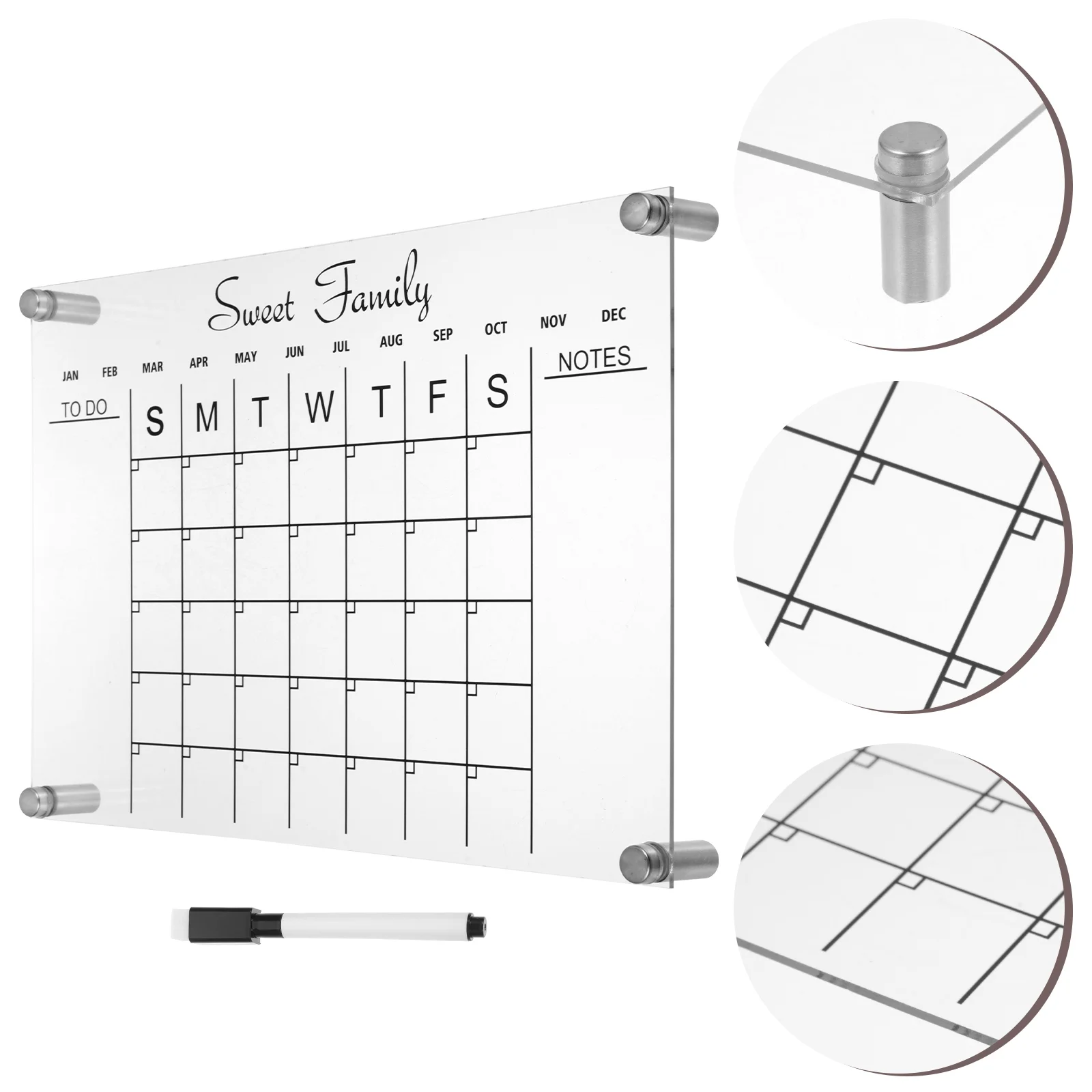Transparent Writing Board Advent Calendars Acrylic Dry Erase Desk White Magnetic for Fridge Desktop Office Whiteboard
Transparent Writing Board Advent Calendars Acrylic Dry Erase Desk White Magnetic for Fridge Desktop Office Whiteboard
