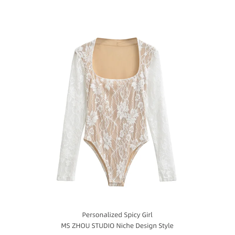 Sexy Lace oulder Wrap Long Sve Bodysuit Fce Inner Wear Base irt High Waist Straight Leg ort Pants Women's Faion
Sexy Lace oulder Wrap Long Sve Bodysuit Fce Inner Wear Base irt High Waist Straight Leg ort Pants Women's Faion