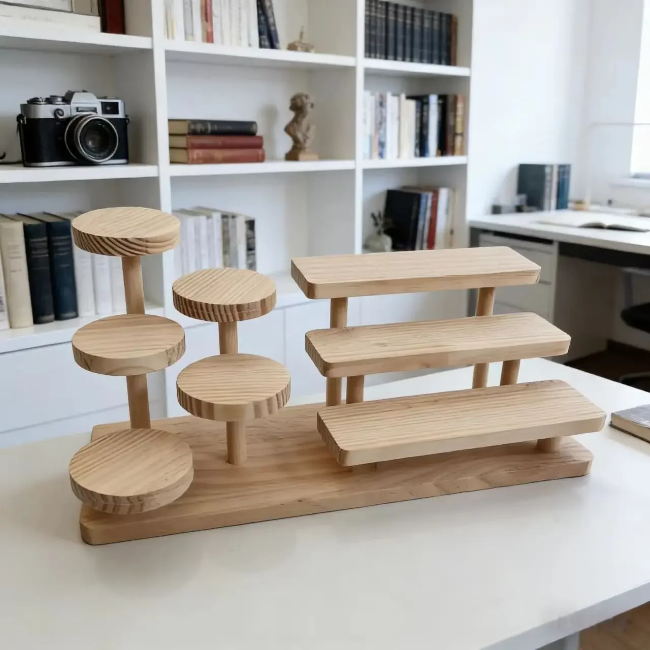 Wooden Display Stand Pastry Fruit Wine Display Table Succulent Display Shelf Jewelry Stand Figurine Blind Box Storage Holders
Wooden Display Stand Pastry Fruit Wine Display Table Succulent Display Shelf Jewelry Stand Figurine Blind Box Storage Holders
