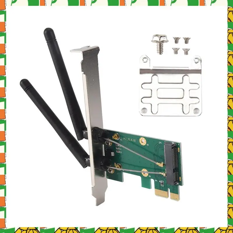 Professional Tool Wireless Card Wifi Mini PCI-E Express To PCI-E Adapter With 2 Antenna External For PC
Professional Tool Wireless Card Wifi Mini PCI-E Express To PCI-E Adapter With 2 Antenna External For PC