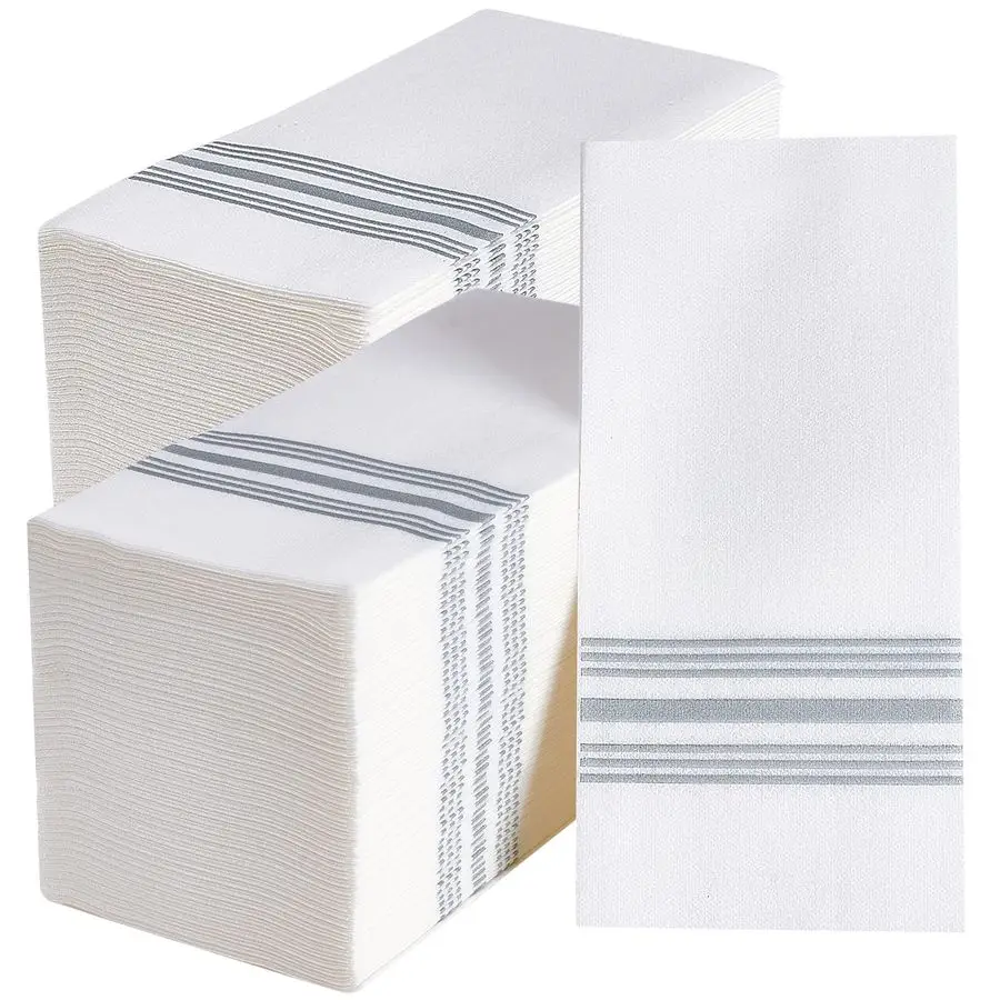 300 PACK Guest Towels Disposable Bathroom, Decorative Bathroom Napkins Cloth Feel, Soft, and Absorbent Disposable Paper Hand Tow
300 PACK Guest Towels Disposable Bathroom, Decorative Bathroom Napkins Cloth Feel, Soft, and Absorbent Disposable Paper Hand Tow