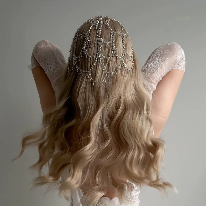 New hot-selling fringed headband atmosphere rhinestone mesh headgear bridal luxury accessories hair chain
New hot-selling fringed headband atmosphere rhinestone mesh headgear bridal luxury accessories hair chain