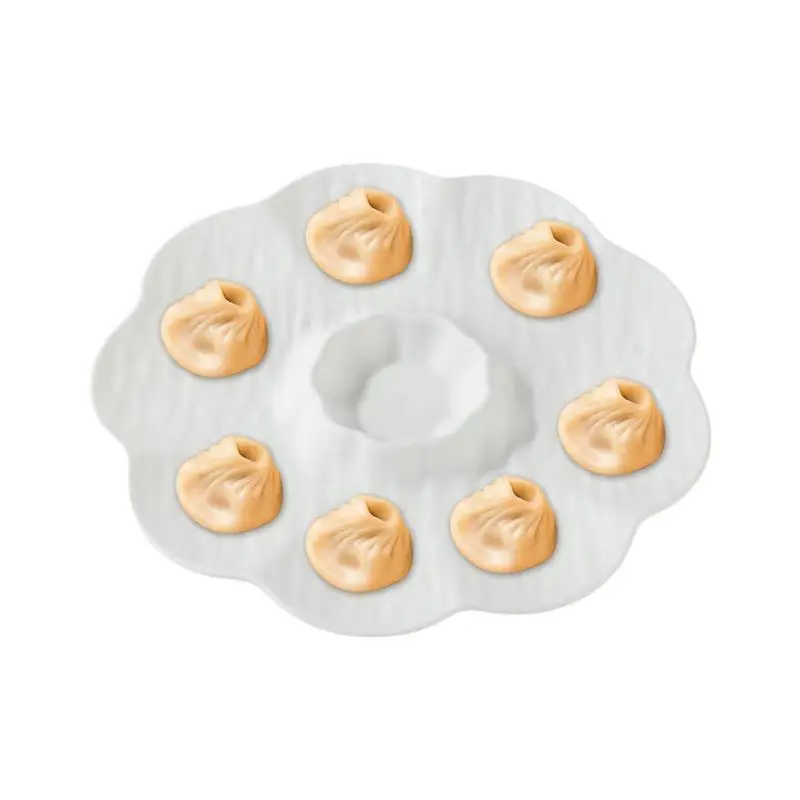 Поднос для соуса в форме цветка, миска для приправ, тарелки в форме цветка, тарелки для пельменей с отделением для соуса для дома, свадьбы, семьи
Поднос для соуса в форме цветка, миска для приправ, тарелки в форме цветка, тарелки для пельменей с отделением для соуса для дома, свадьбы, семьи