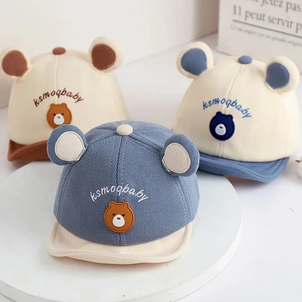 Comfortable Cartoon Bear Baby Baseball Cap Cute Animal with Ears Sun Hat Casual Infant Peaked Hat For Boys Girls
Comfortable Cartoon Bear Baby Baseball Cap Cute Animal with Ears Sun Hat Casual Infant Peaked Hat For Boys Girls