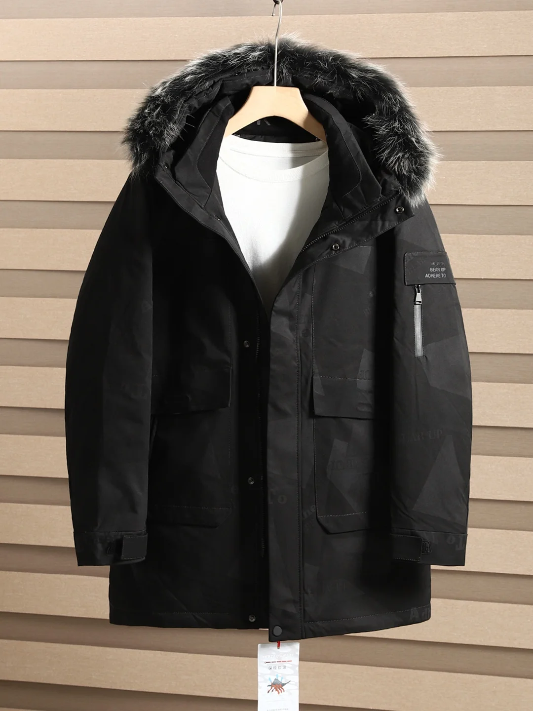 Fur Collar down Jaet Men's Camouflage Print Thi Warm Mid-Length Hooded Puffer Coat Lightweight Luxury Sle
Fur Collar down Jaet Men's Camouflage Print Thi Warm Mid-Length Hooded Puffer Coat Lightweight Luxury Sle