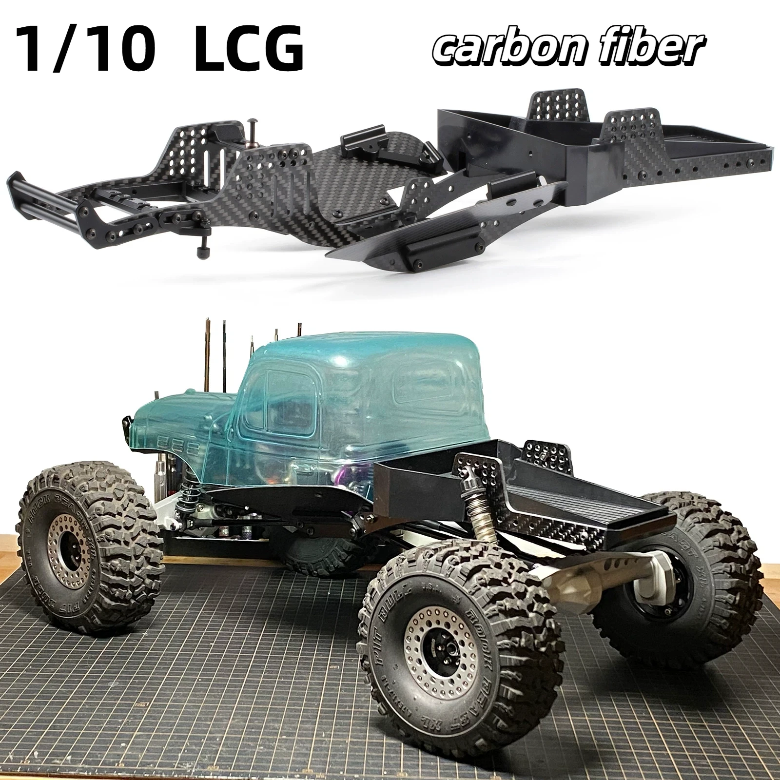 1/10 Lcg Carbon Fiber Rc Crawler Chassis Kit Lightweight Low Center Of Gravity Performance Frame With Rear Bed For Rc Hobby
1/10 Lcg Carbon Fiber Rc Crawler Chassis Kit Lightweight Low Center Of Gravity Performance Frame With Rear Bed For Rc Hobby