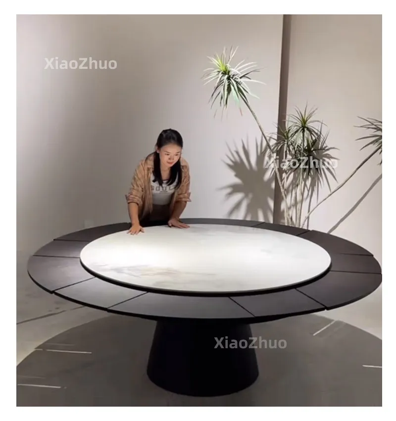 Dining table Chinese rotating telescopic dining table variable round table can be folded and enlarged
Dining table Chinese rotating telescopic dining table variable round table can be folded and enlarged