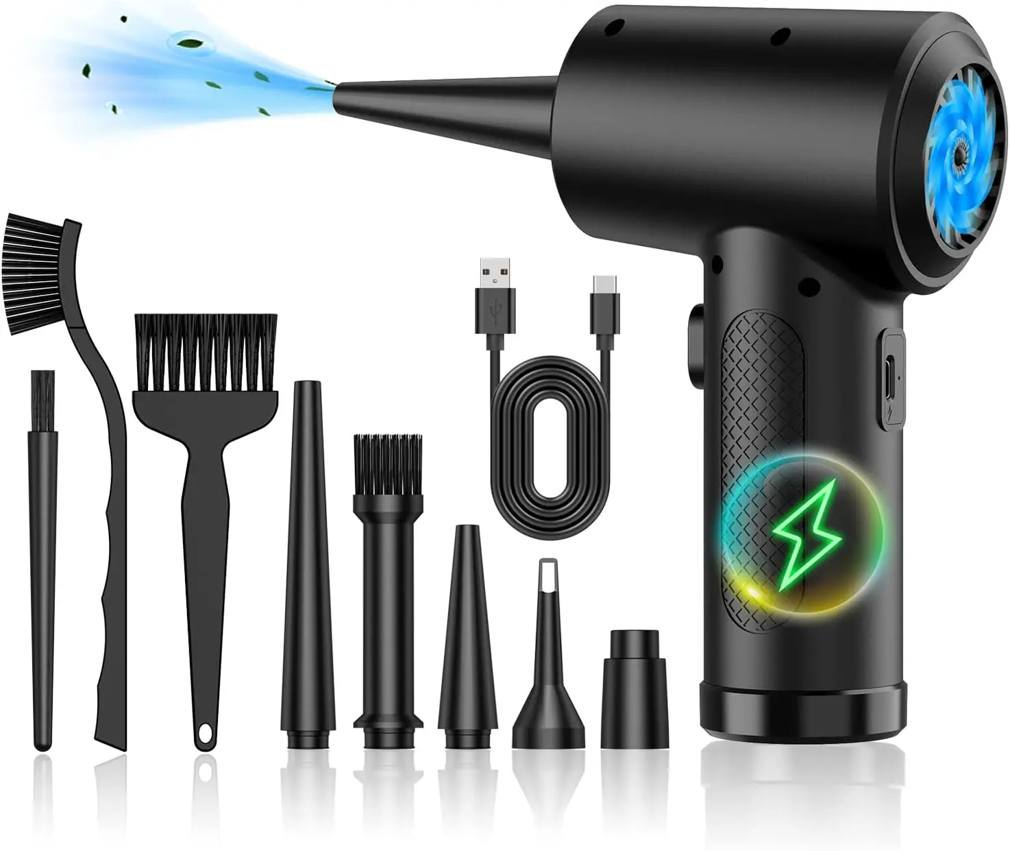 Compressed air Duster - Keyboard Cleaner for Office no Canned Reusable Good Replacement Can Electric 91000RPM Jet Dry Duster 760
Compressed air Duster - Keyboard Cleaner for Office no Canned Reusable Good Replacement Can Electric 91000RPM Jet Dry Duster 760