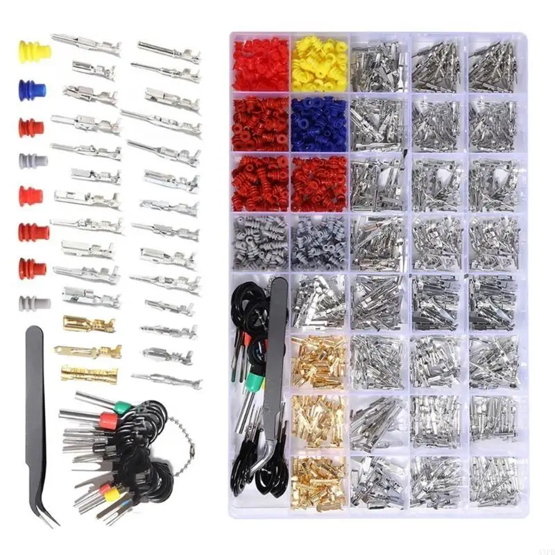4XFD 950Pcs Electrical Pin Connectors Car Wire Terminals Connector Pin Auto Electric Connector 1/1.5/1.8/2.2/2.8/3.5mm
4XFD 950Pcs Electrical Pin Connectors Car Wire Terminals Connector Pin Auto Electric Connector 1/1.5/1.8/2.2/2.8/3.5mm