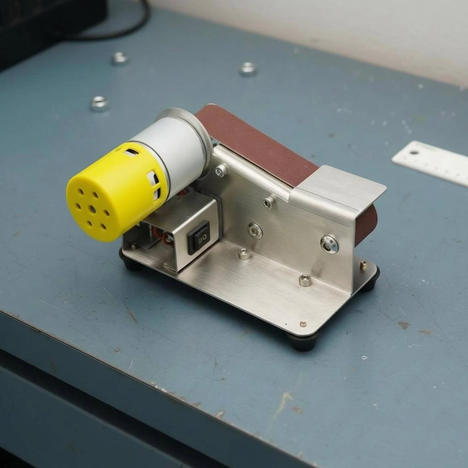 Mini Belt Grinder Two-Voltage Voltage Mini Belt Sander Blade Grinding Machine Compact Electric Blade Blade-Refining Tool
Mini Belt Grinder Two-Voltage Voltage Mini Belt Sander Blade Grinding Machine Compact Electric Blade Blade-Refining Tool