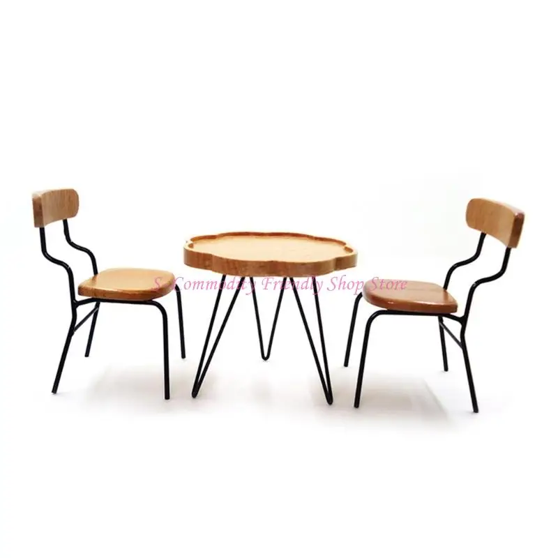85AE Miniature Coffee Table Chair Set 1/12 Doll House Scene Display Furniture With Realistic Detail For Kids Imagination Play
85AE Miniature Coffee Table Chair Set 1/12 Doll House Scene Display Furniture With Realistic Detail For Kids Imagination Play