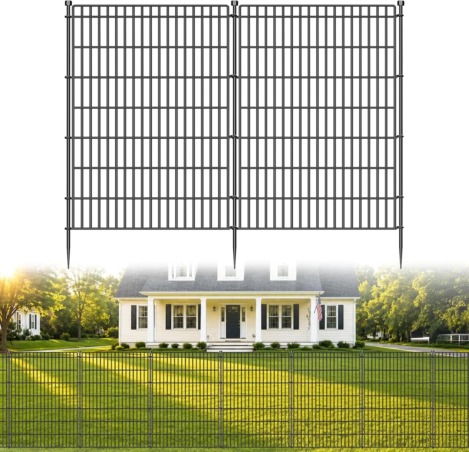 No Dig Garden Fence, 48in x 26.25ft, Rustproof Metal Pet Barrier, Easy Install Outdoor Decorative Fencing for Yard, Flower Bed
No Dig Garden Fence, 48in x 26.25ft, Rustproof Metal Pet Barrier, Easy Install Outdoor Decorative Fencing for Yard, Flower Bed