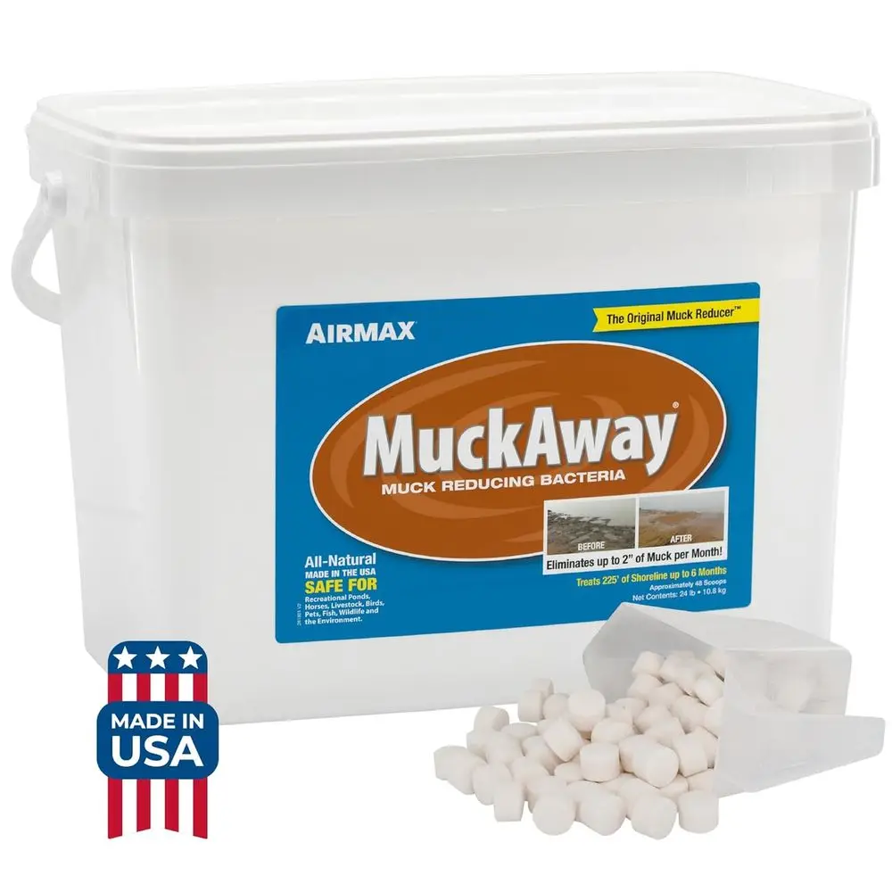 MuckAway Natural Beneicial Bacteria or Outdoor Ponds & Lakes, Muck, Sludge & Noxious Odor Solution, Easy to use Ene Tablets, Cle
MuckAway Natural Beneicial Bacteria or Outdoor Ponds & Lakes, Muck, Sludge & Noxious Odor Solution, Easy to use Ene Tablets, Cle